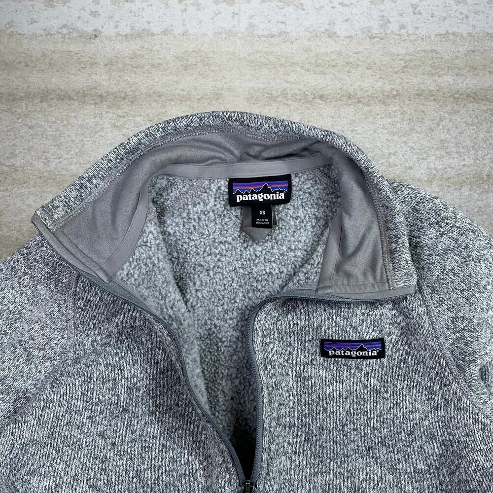 Vintage Y2K Patagonia Half Zip Jacket Womens XS Grey Cotton Uber Eats Embroidery - Picture 3 of 4